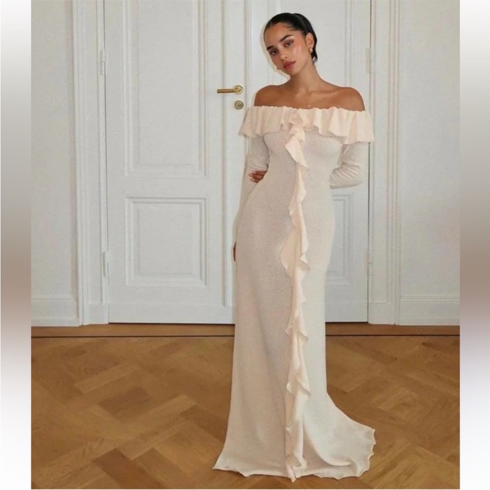 Arcina Ori Mila Crème Maxi Dress NWT - Picture 9 of 17